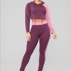 Stand By My Side Lounge Set - Plum/Lavender